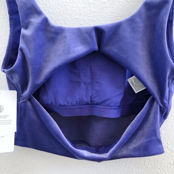 NWT ATHLETA Velvet Cut Out Crop D-DD Small Size - Picture 5 of 11